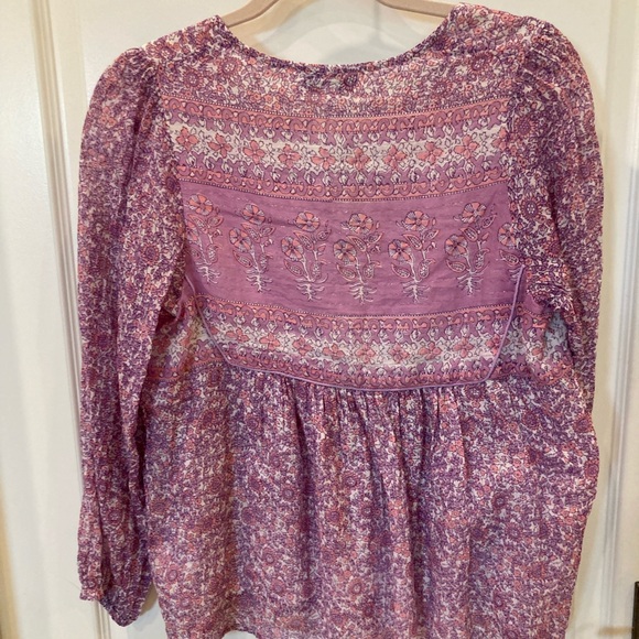 Cotton Floral Pink & Purple Flowy Top & Maxi Skirt SET. - Picture 7 of 16